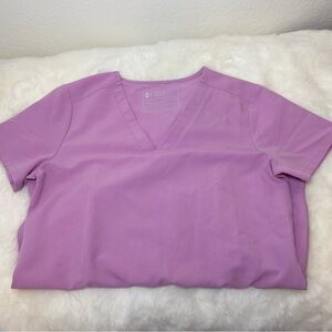 Figs Pink Short Sleeve Tee